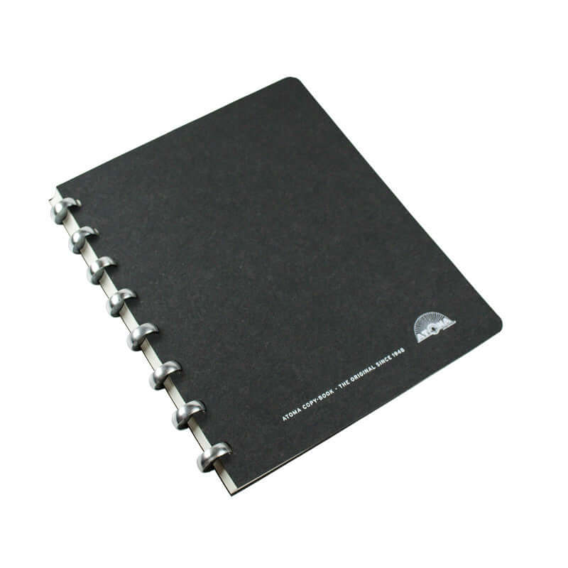 Atoma Amazing Texon Cover Disc-Bound Refillable Notebook Black 165 x 210