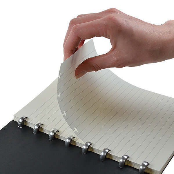 Atoma Amazing Texon Cover Disc-Bound Refillable Notebook Black 75 x 105 - Image 7