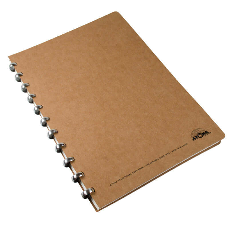 Atoma Amazing Texon Cover Disc-Bound Refillable Notebook Brown 210 x 297