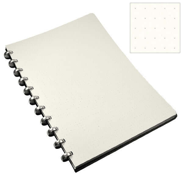 Atoma Pur Disc-Bound Refillable 210 x 297 Notebook Black Leather - Image 2
