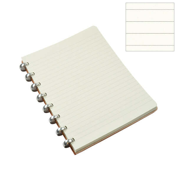 Atoma Pur Disc-Bound Refillable 165 x 210 Notebook Natural Leather - Image 3
