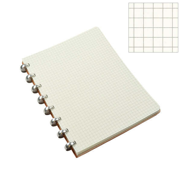 Atoma Pur Disc-Bound Refillable 165 x 210 Notebook Natural Leather - Image 5