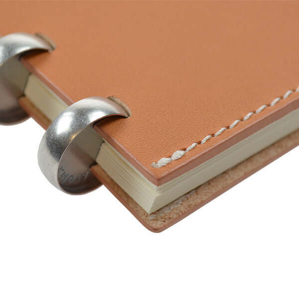 Atoma Pur Disc-Bound Refillable 165 x 210 Notebook Natural Leather - Image 7
