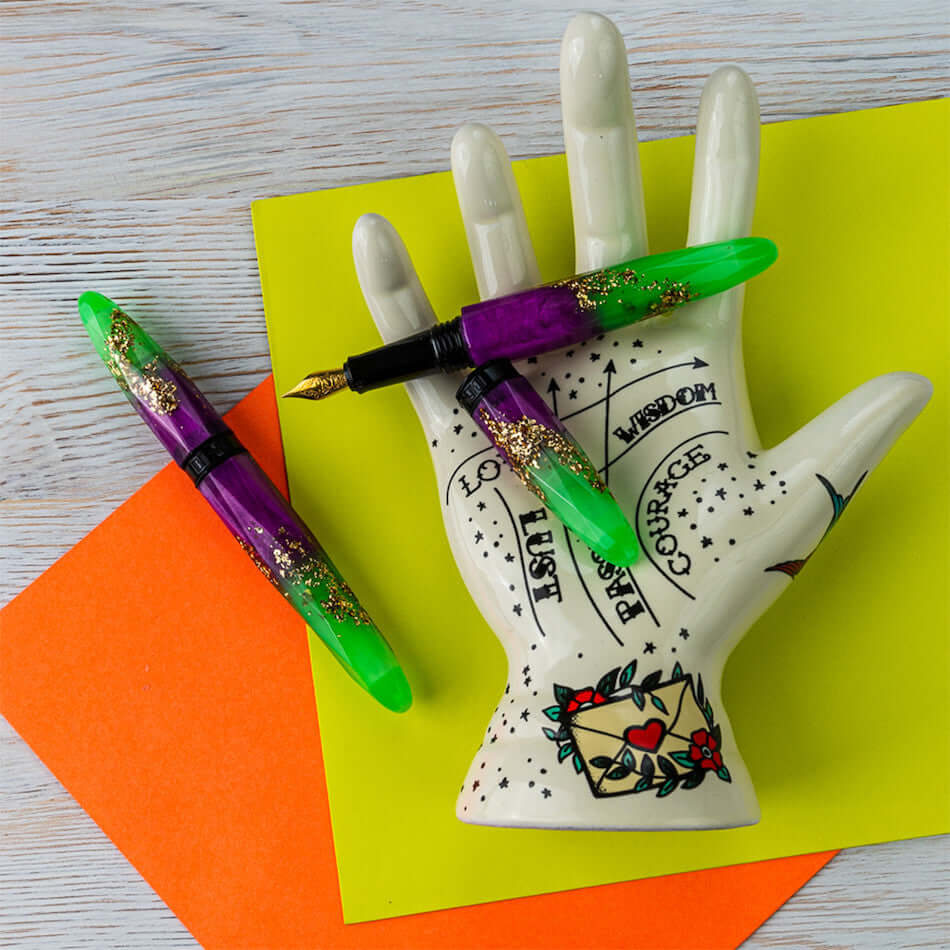 Benu Briolette Fountain Pen Luminous Neon - Image 3