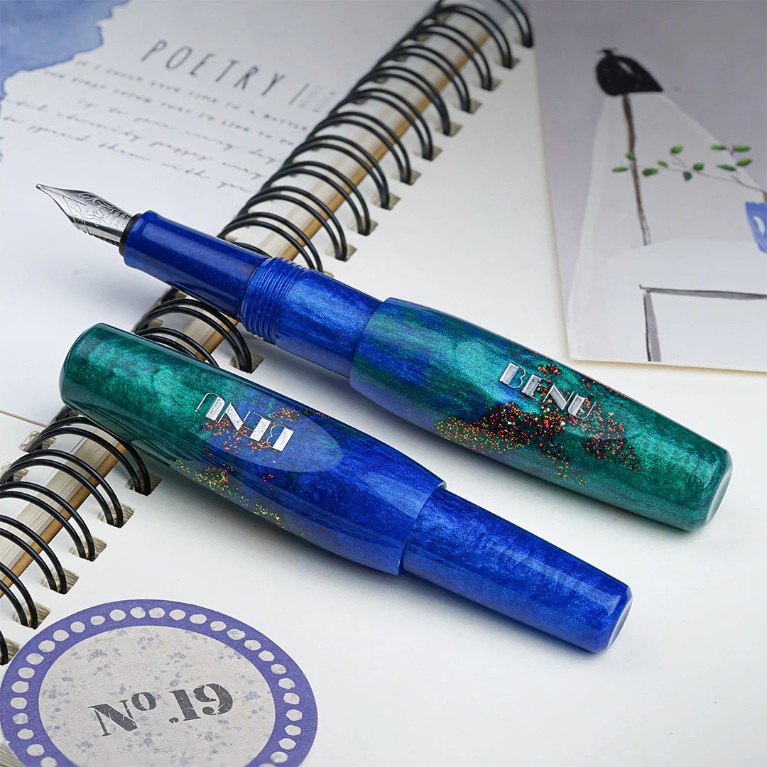 Benu Pixie Pocket Fountain Pen Emerald Sea - Image 4