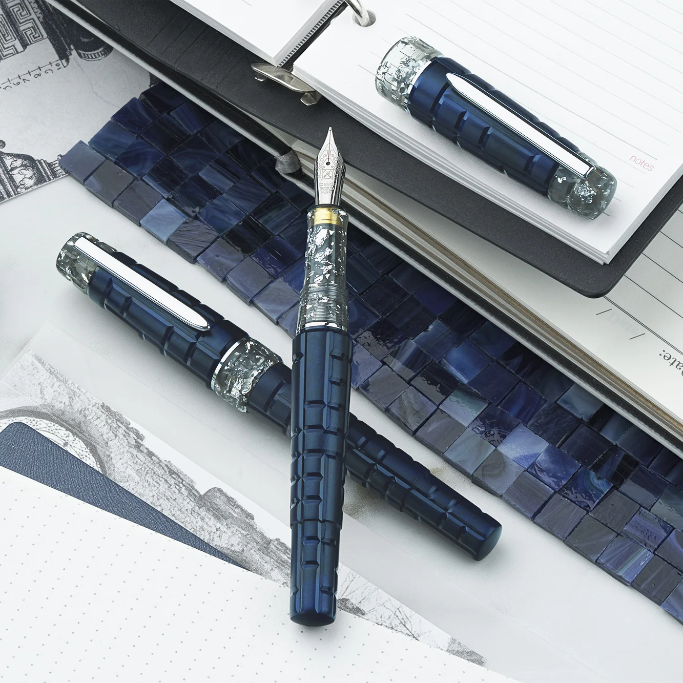 Benu Tessera Fountain Pen Galena - Image 3