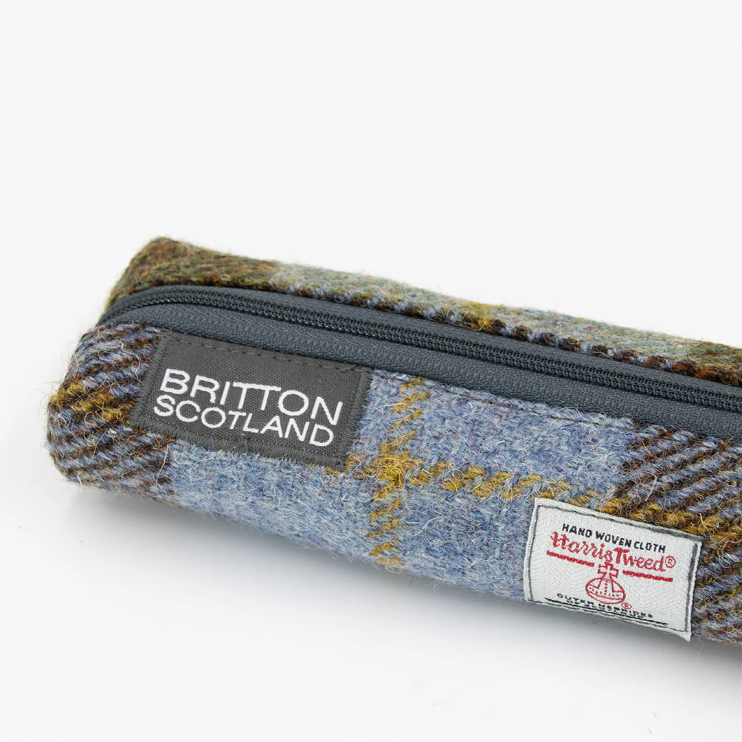 Britton Scotland Handmade Harris Tweed Slim Pencil Case - Image 2
