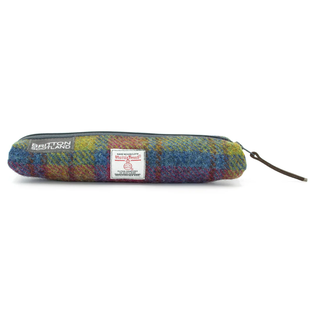 Britton Scotland Handmade Harris Tweed Slim Pencil Case - Image 5