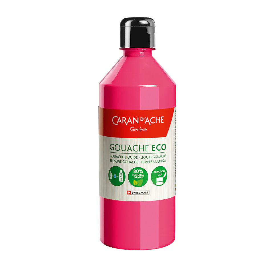 Caran d'Ache Gouache ECO Liquid 500ml Fluo - Image 3