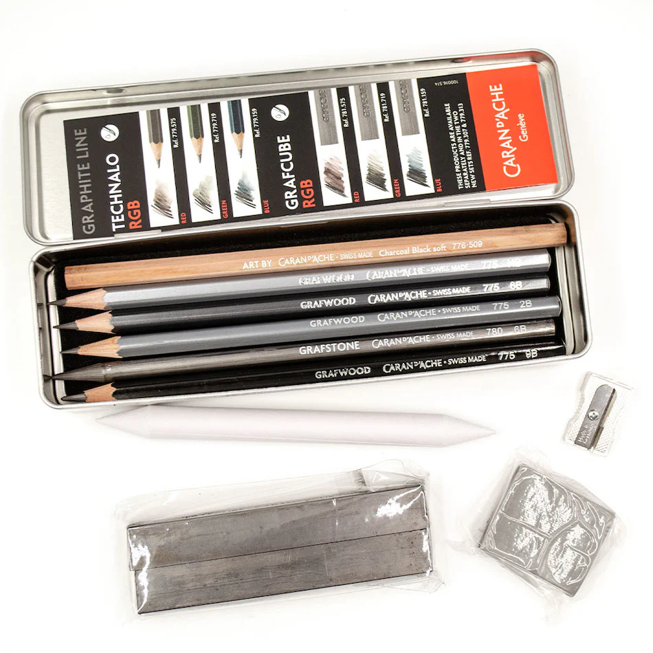 Caran d'Ache Graphite Line Multi-Techniques Sketching Set - Image 4