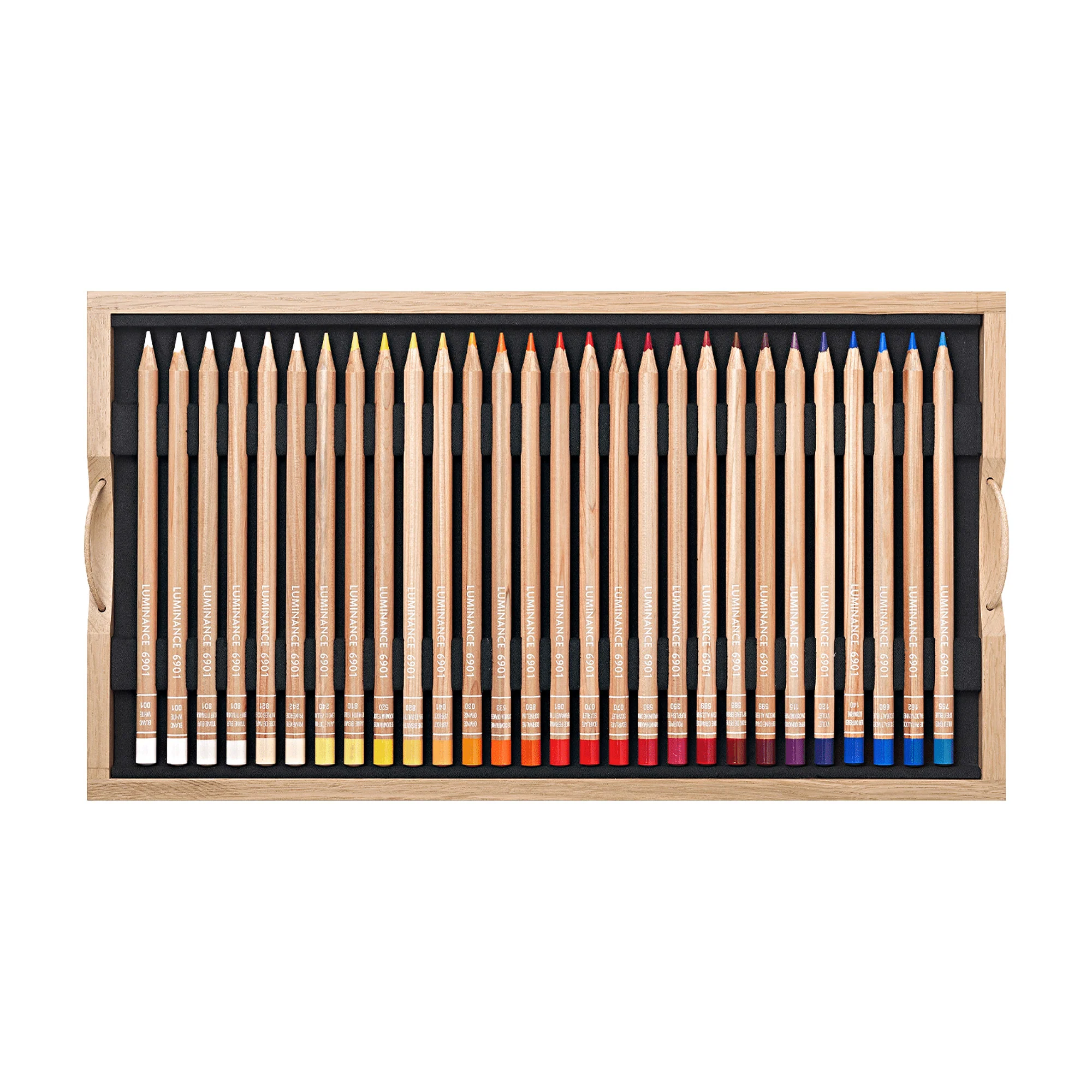 Caran d'Ache Luminance 6901 Luxury Wooden Box with 100 Pencil Set - Image 6