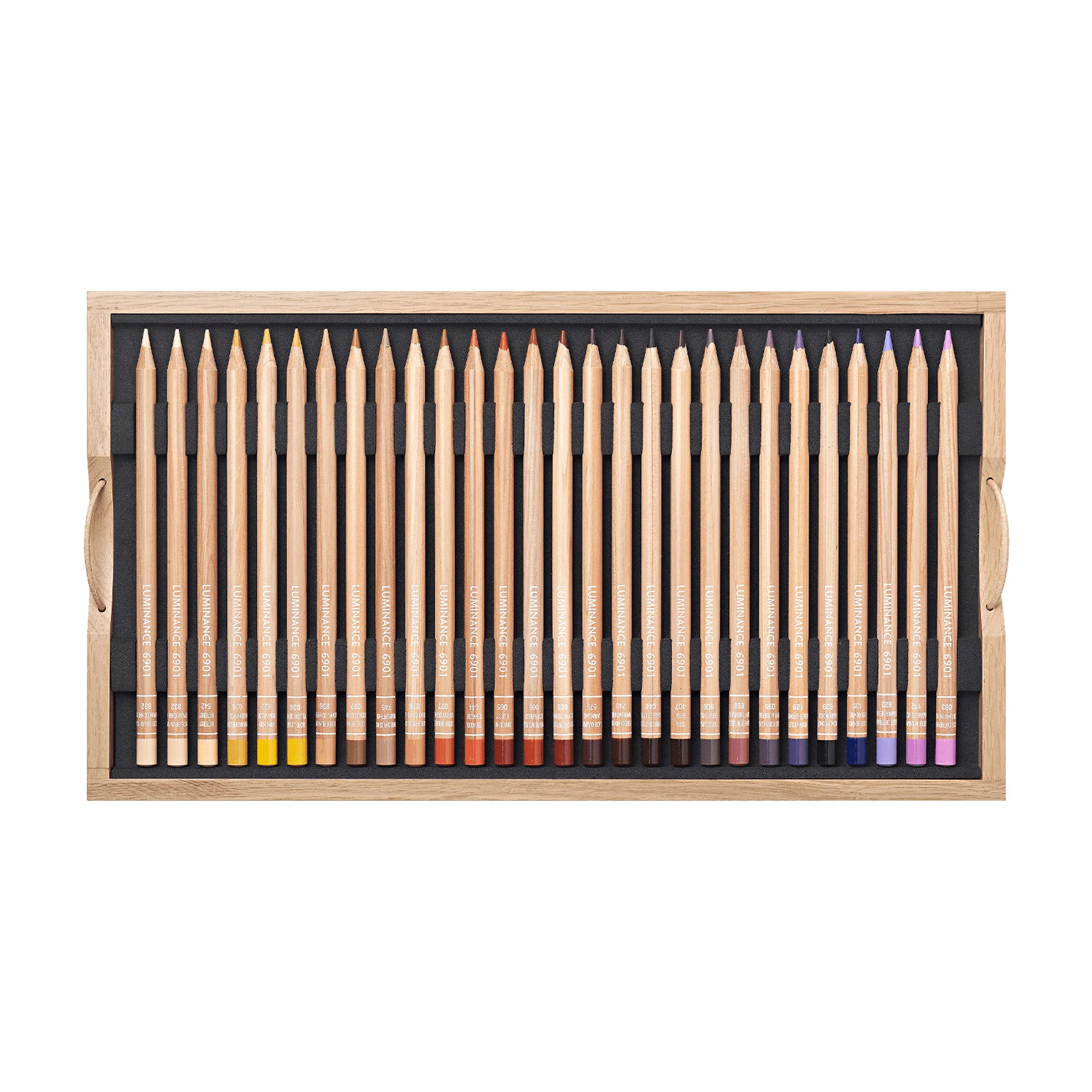Caran d'Ache Luminance 6901 Luxury Wooden Box with 100 Pencil Set - Image 7