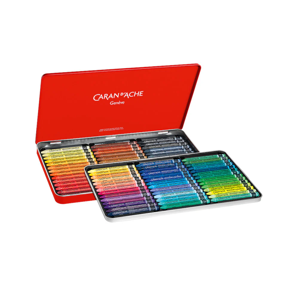 Caran d'Ache Neocolor II Water Soluble Wax Pastel Box of 84 Assorted - Image 2