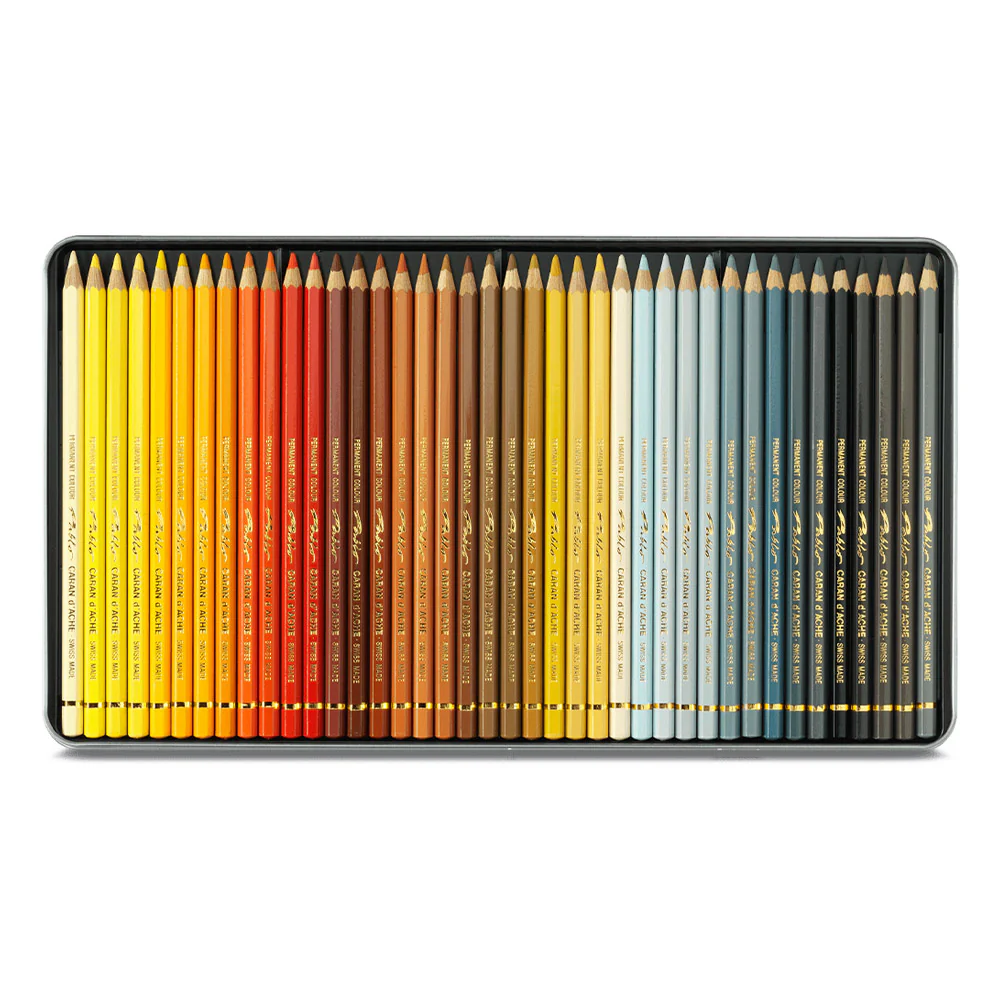 Caran d'Ache Pablo Artists Permanent Colour Pencil Assorted Tin of 120 - Image 8