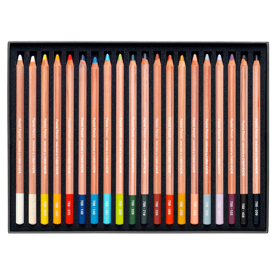 Caran d'Ache Pastel Pencil Assorted Box of 20 - Image 2