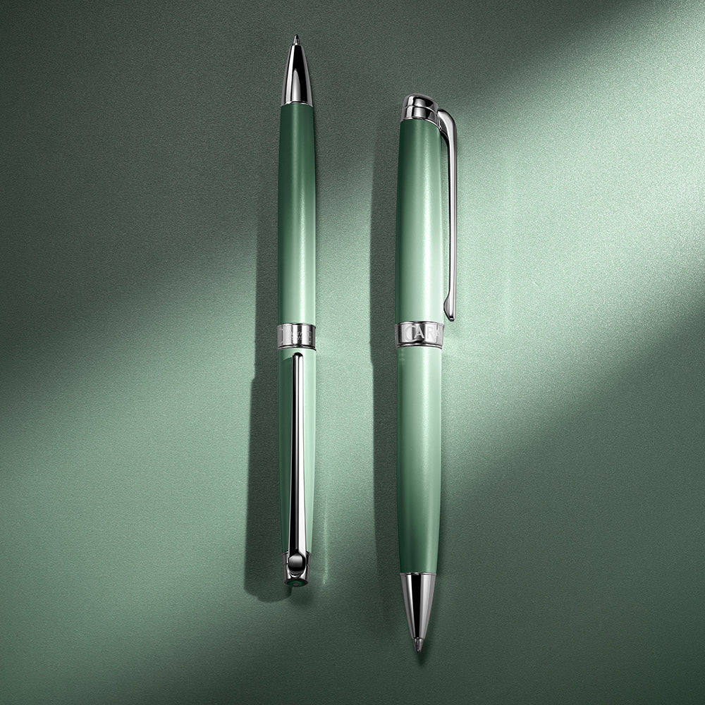 Caran d'Ache Special Edition Slim Leman Ballpoint Pen Vert de Gris - Image 2