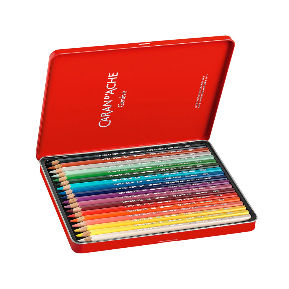 Caran d'Ache Supracolor Water-Soluble Pencils Eric Vitus Special Edition Set of 18 - Image 2