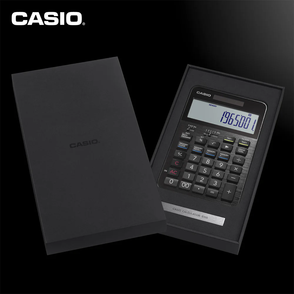 Casio S100X Flagship Desktop Calculator Black - Image 6