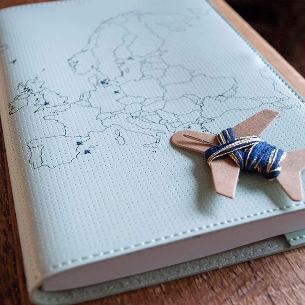 Chasing Threads Stitch Europe Travel Notebook Mint - Image 12