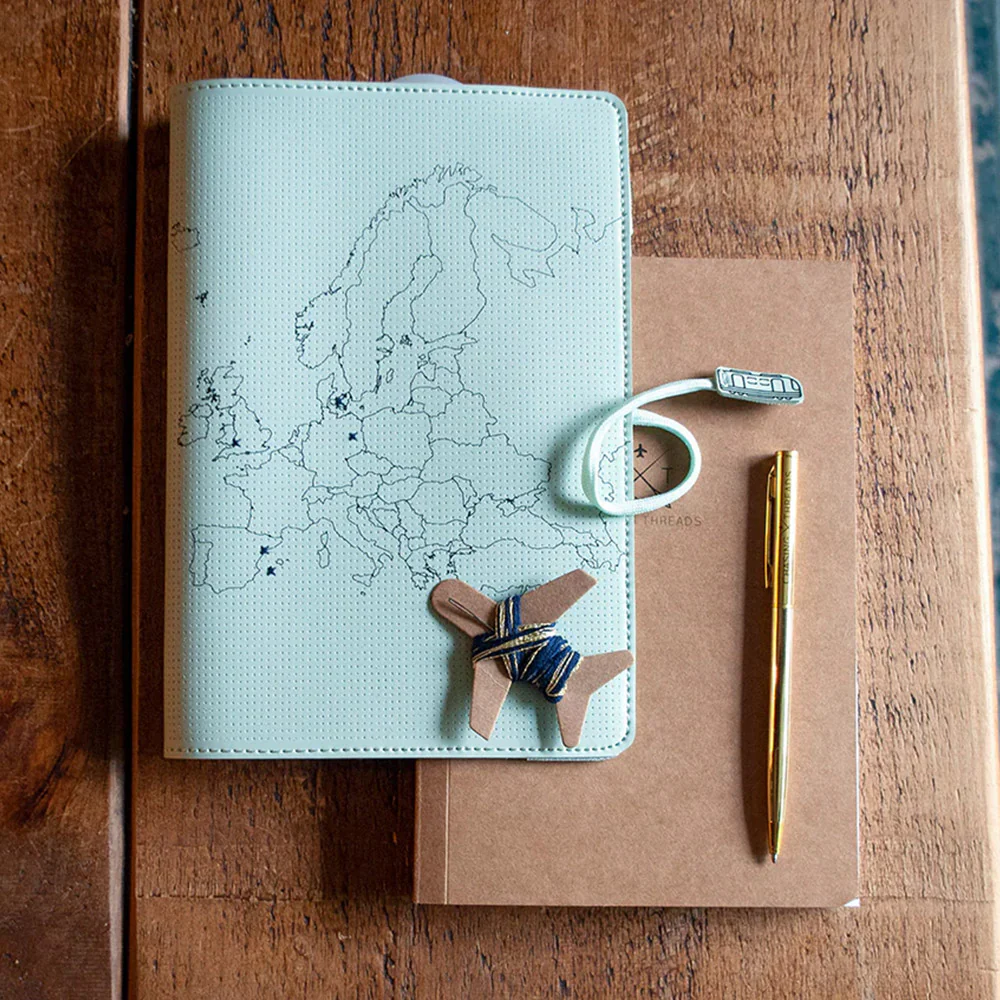 Chasing Threads Stitch Europe Travel Notebook Mint - Image 13