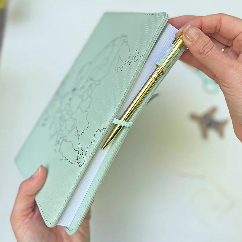 Chasing Threads Stitch Europe Travel Notebook Mint - Image 4