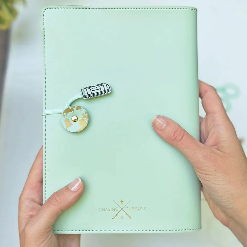 Chasing Threads Stitch Europe Travel Notebook Mint - Image 7