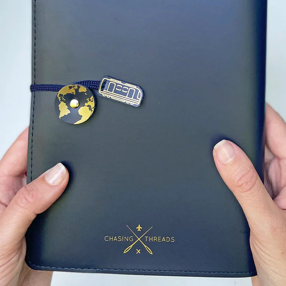 Chasing Threads Stitch Europe Travel Notebook Navy - Image 12
