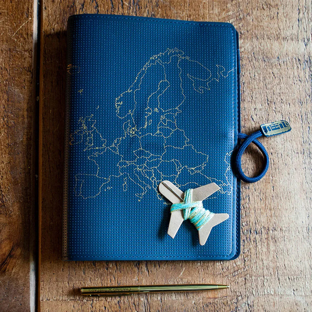 Chasing Threads Stitch Europe Travel Notebook Navy - Image 9