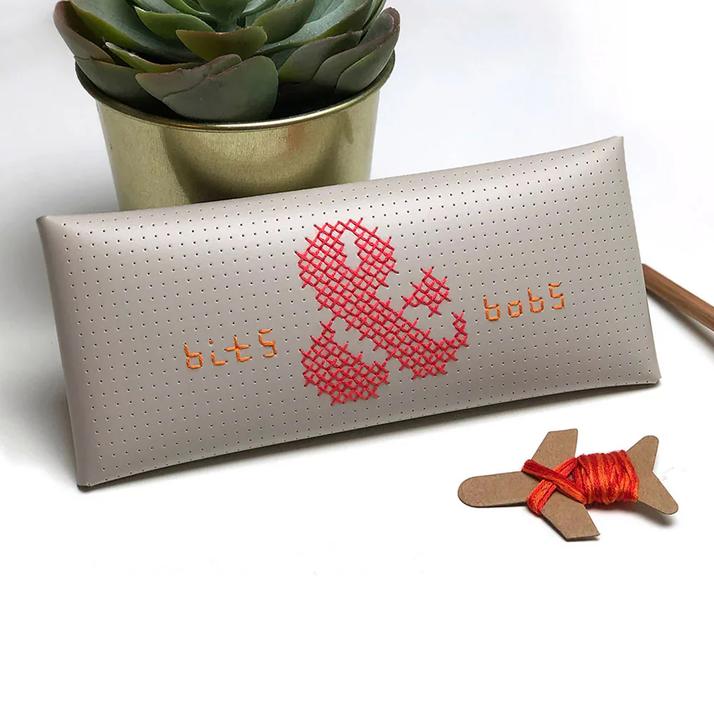 Chasing Threads Stitch Pencil Case Grey - Image 11