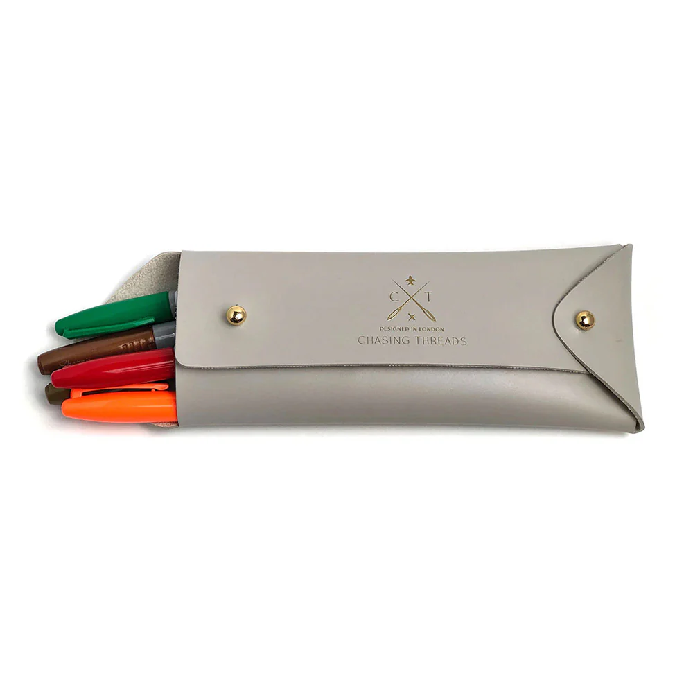 Chasing Threads Stitch Pencil Case Grey - Image 6