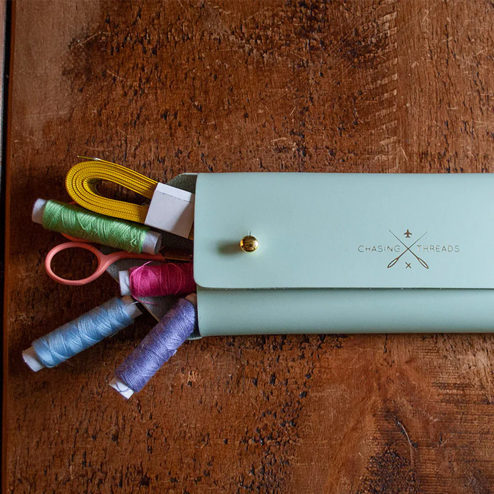 Chasing Threads Stitch Pencil Case Mint - Image 7