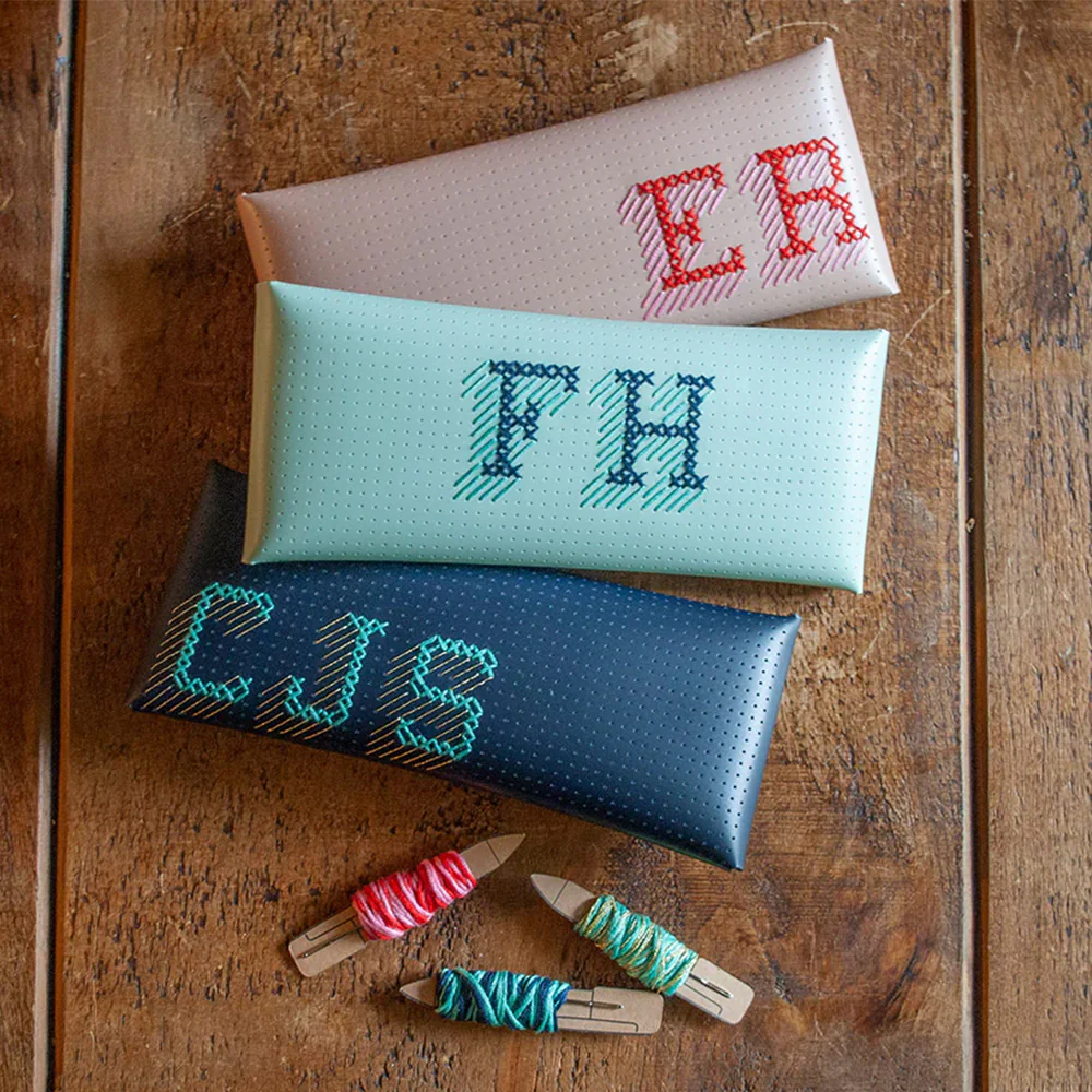 Chasing Threads Stitch Pencil Case Pink - Image 4