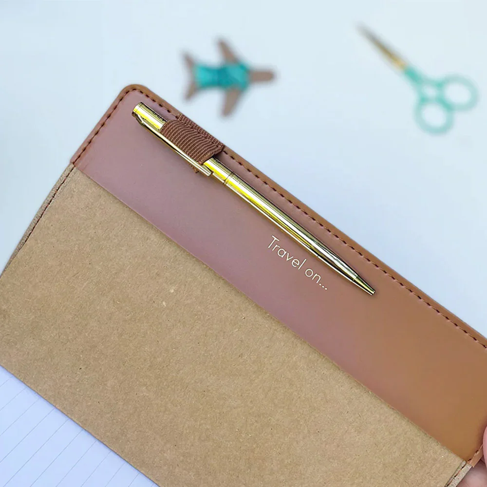 Chasing Threads Stitch World Travel Notebook Brown - Image 7