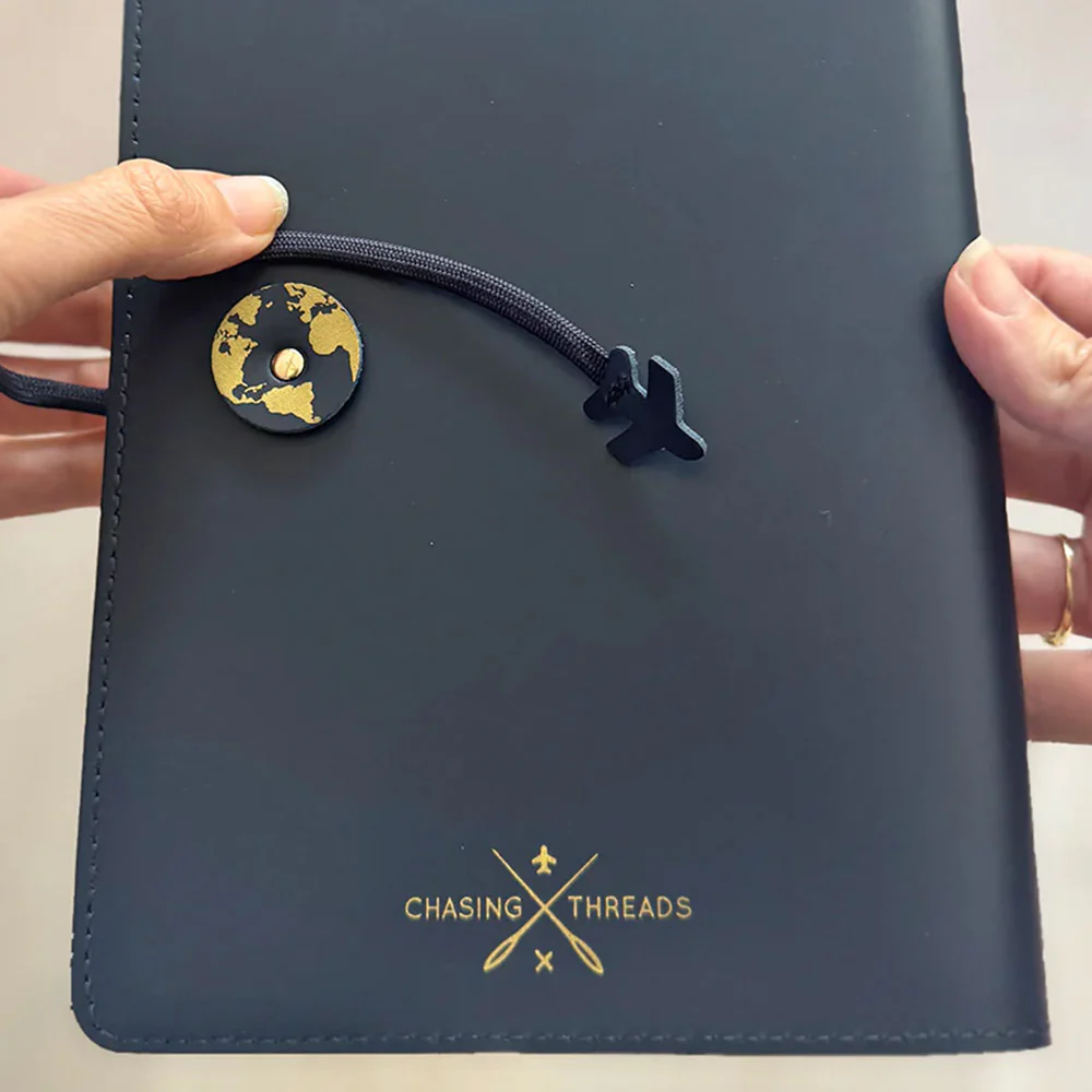 Chasing Threads Stitch World Travel Notebook Navy - Image 13