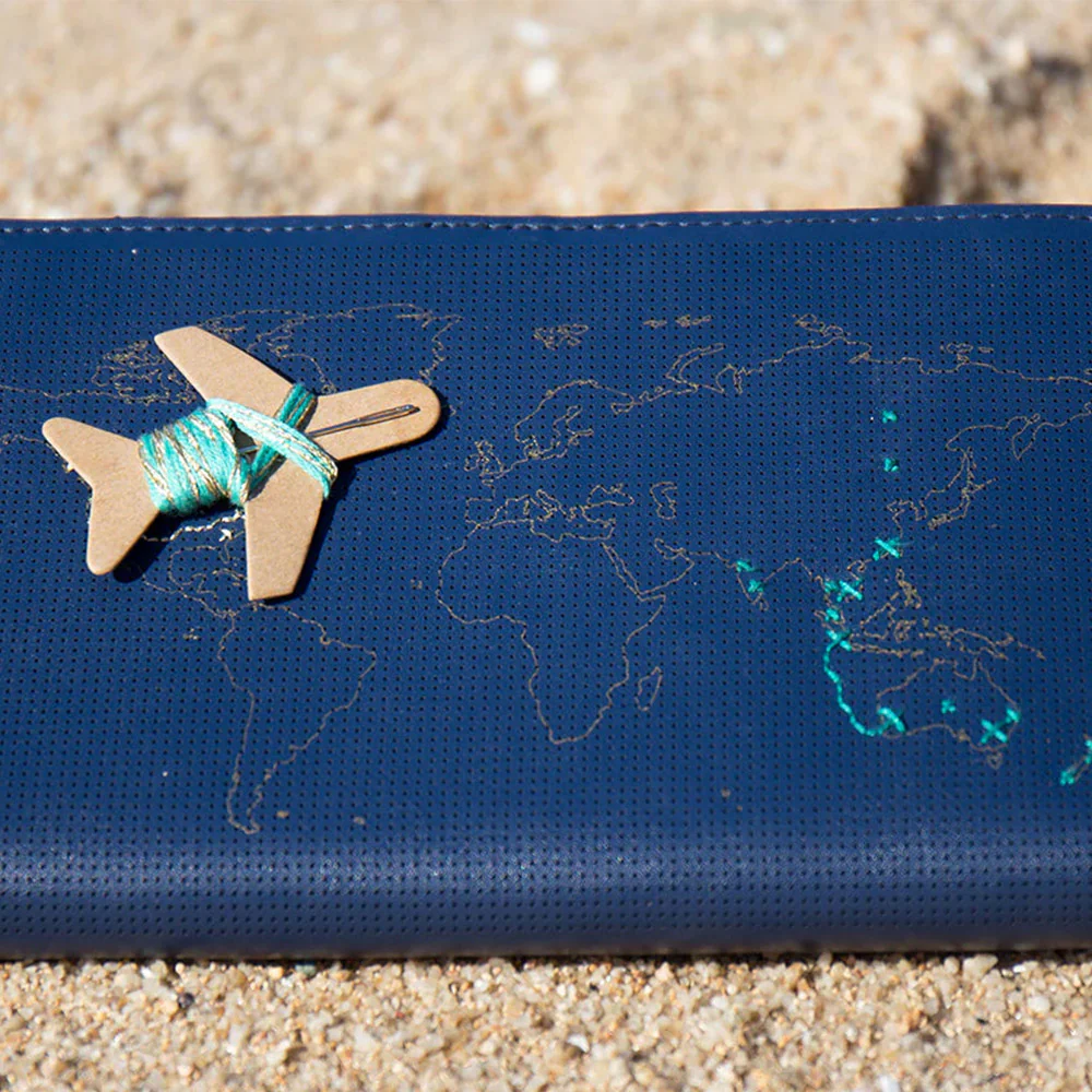Chasing Threads Stitch World Travel Notebook Navy - Image 7