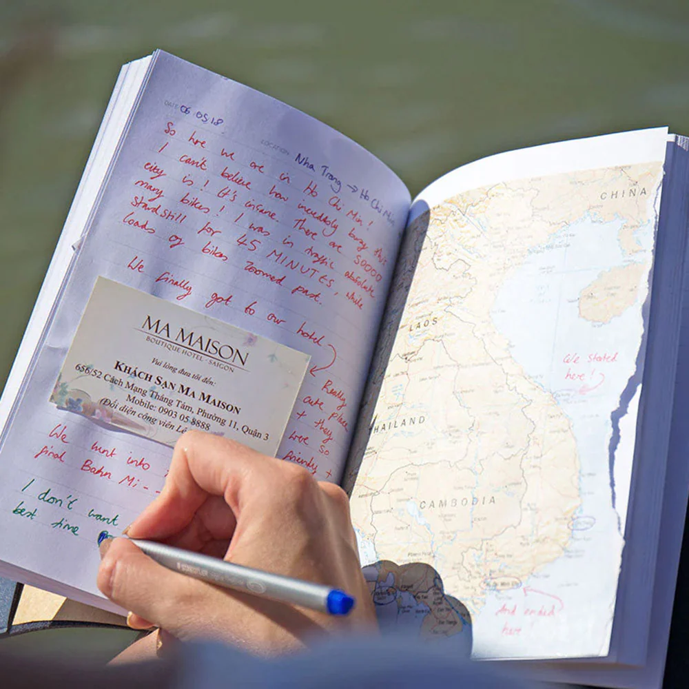 Chasing Threads Stitch World Travel Notebook Navy - Image 9