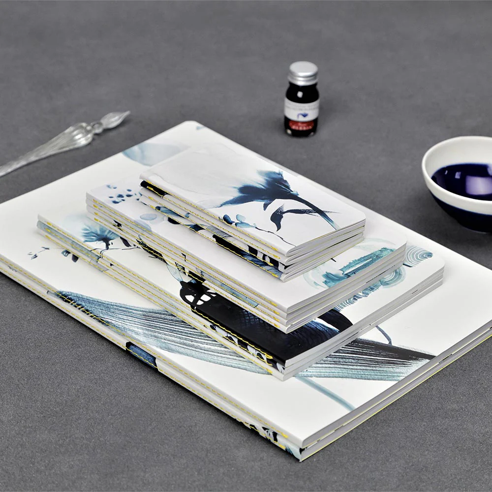 Clairefontaine Inkebana Stapled Notebook Sewn On Spine 11x17cm - Image 3