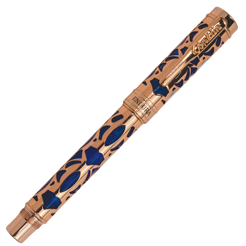 Conklin Endura Deco Crest Fountain Pen Blue - Image 2