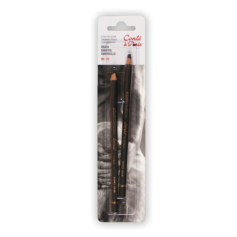 Conté à Paris Charcoal Sketching Pencil Set of 2 HB 2B