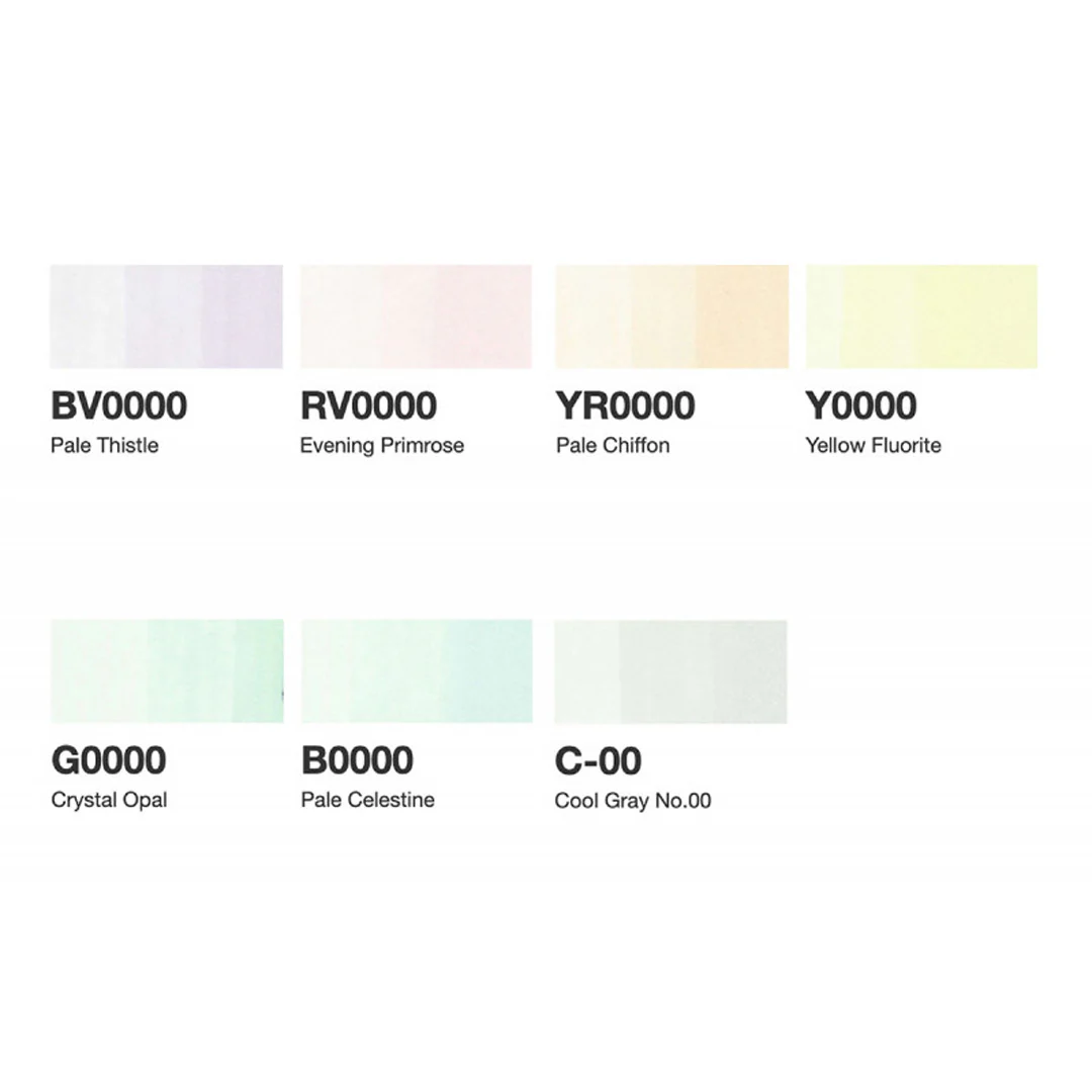 Copic Airy Tones Trial Set 6+1 Limited Edition - Image 2