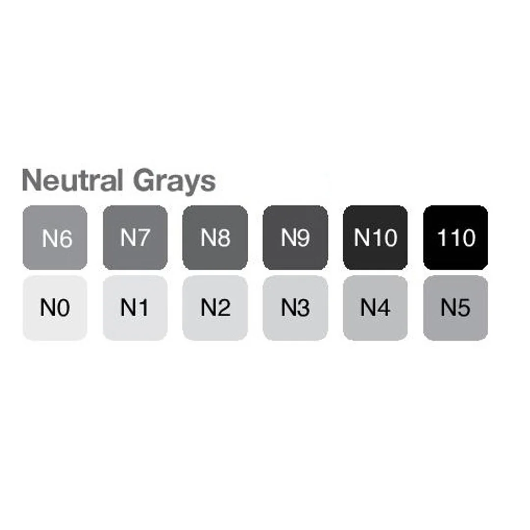 Copic Classic Marker Set of 12 Neutral Grey - Image 2