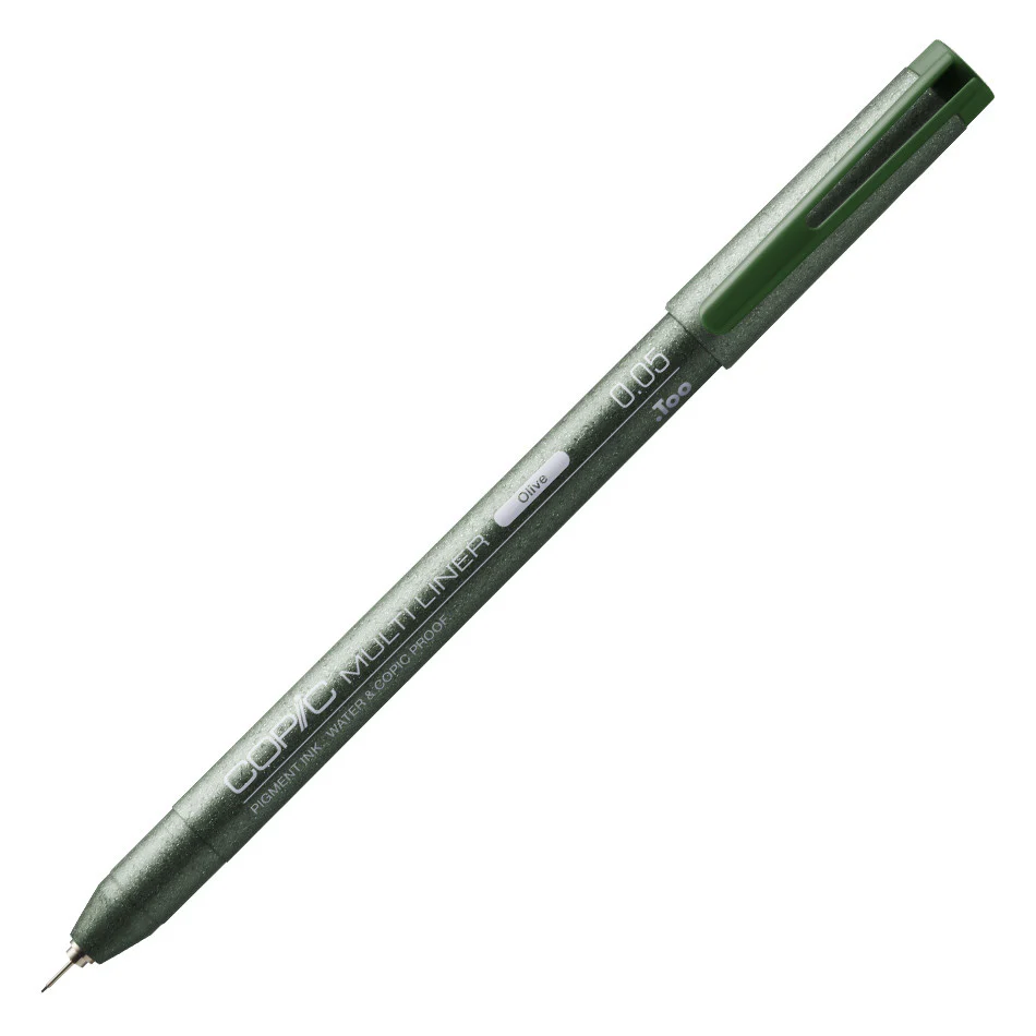 Copic MultiLiner Drawing Pen Olive - Image 2