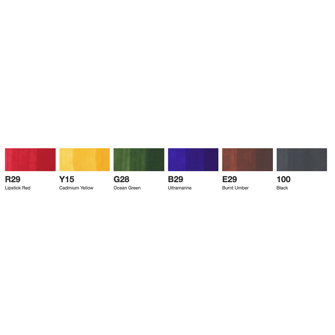 Copic Sketch Marker Pen Set of 6 - Image 12