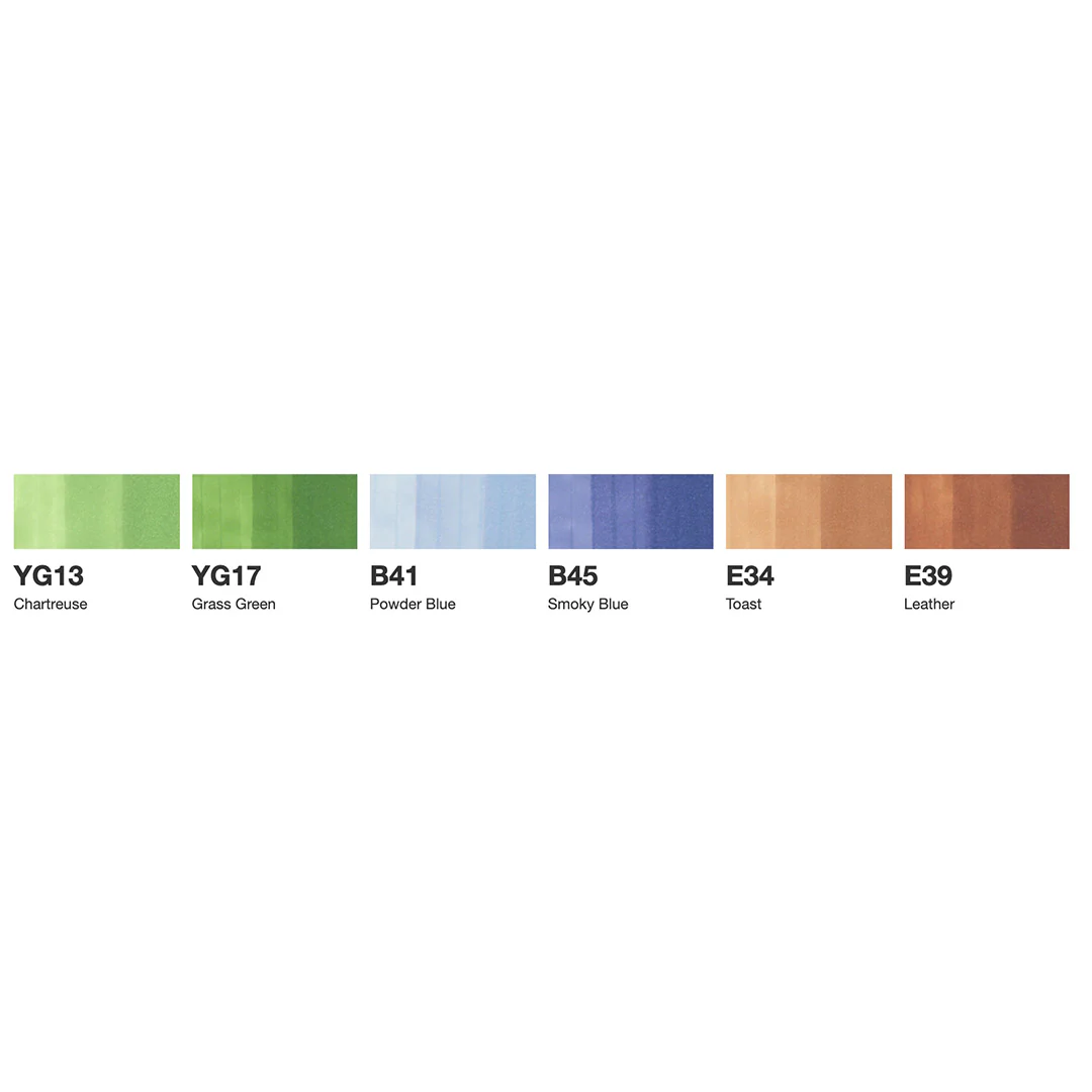Copic Sketch Marker Pen Set of 6 - Image 13