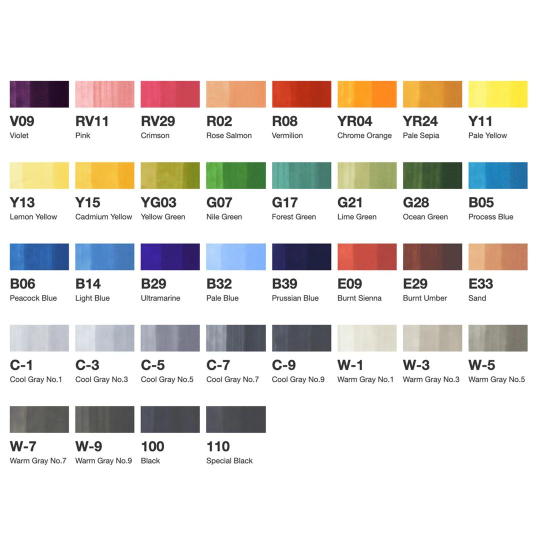 Copic Sketch Marker Set of 36 - Image 3