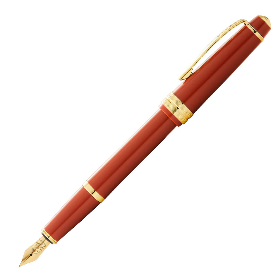 Cross Bailey Light Fountain Pen Amber with Gold Trim - Image 2