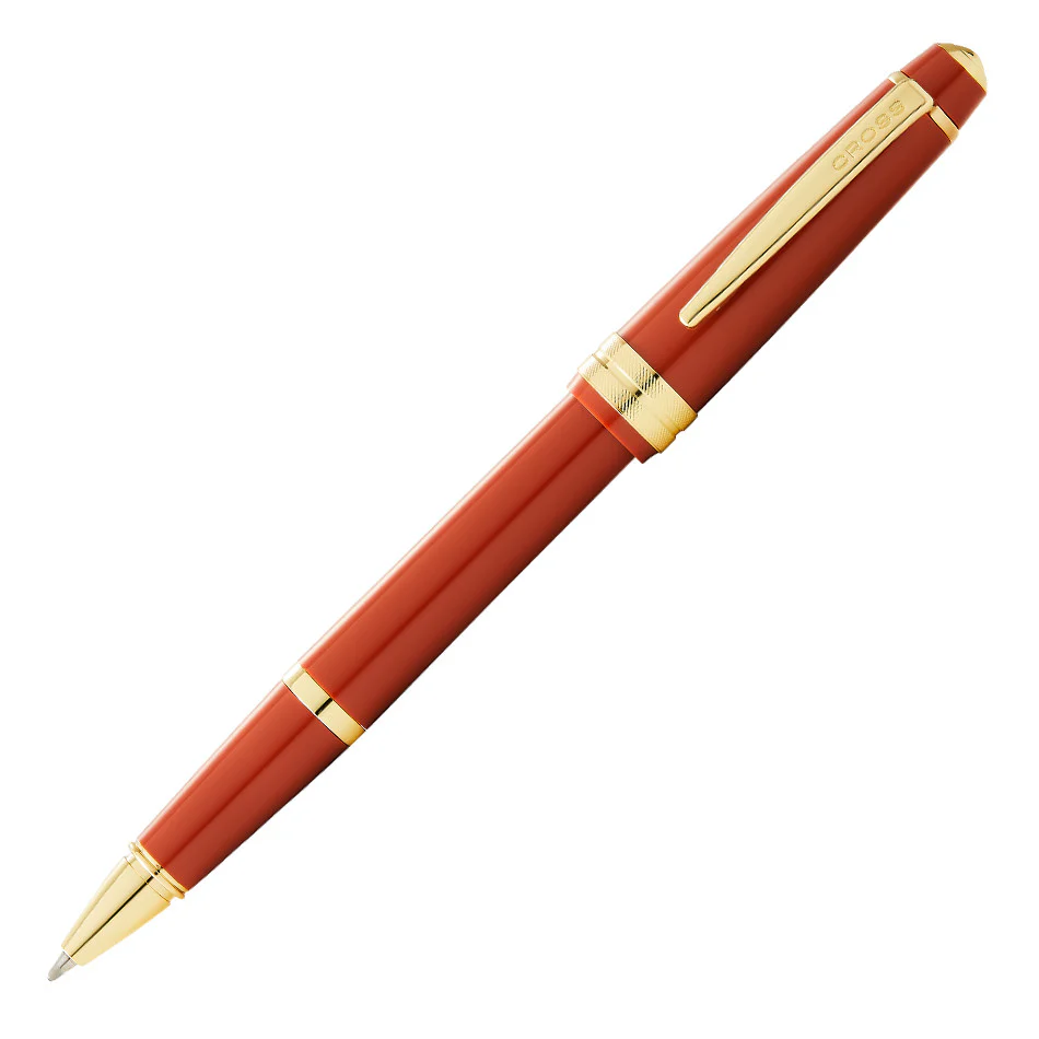Cross Bailey Light Rollerball Pen Amber with Gold Trim
