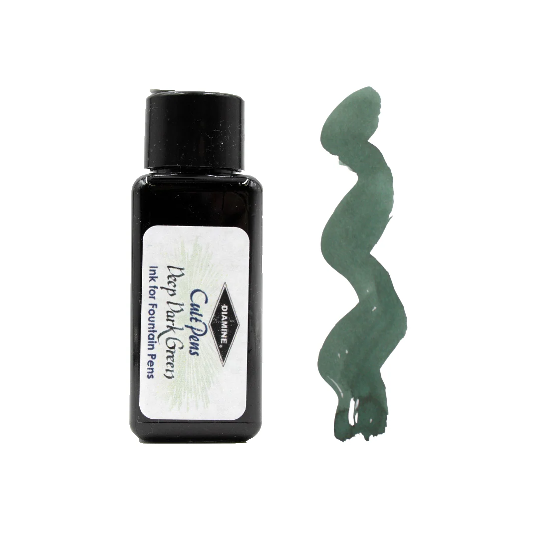 Cult Pens Deep Dark Fountain Pen Ink by Diamine 30ml - Image 4