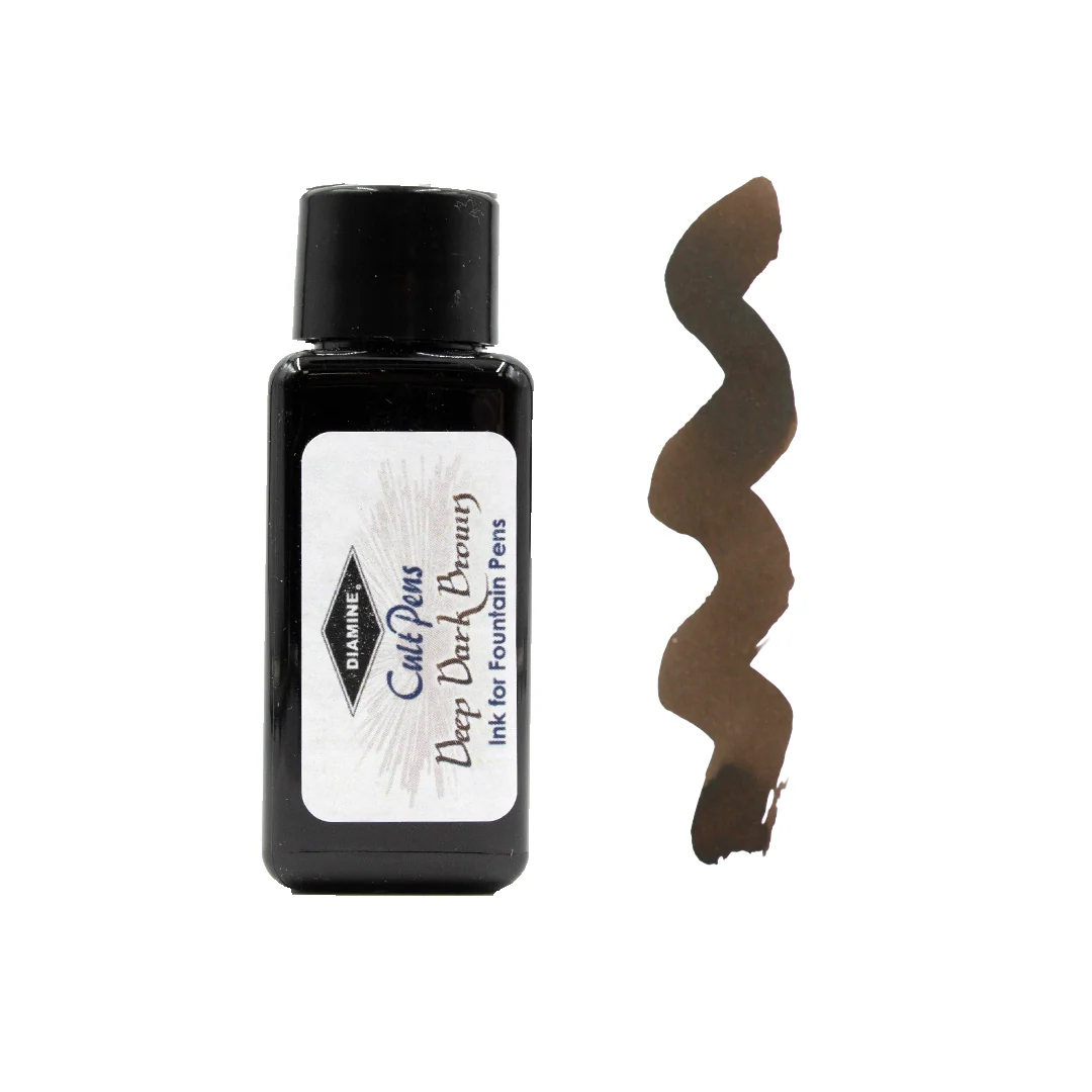 Cult Pens Deep Dark Fountain Pen Ink by Diamine 30ml - Image 5