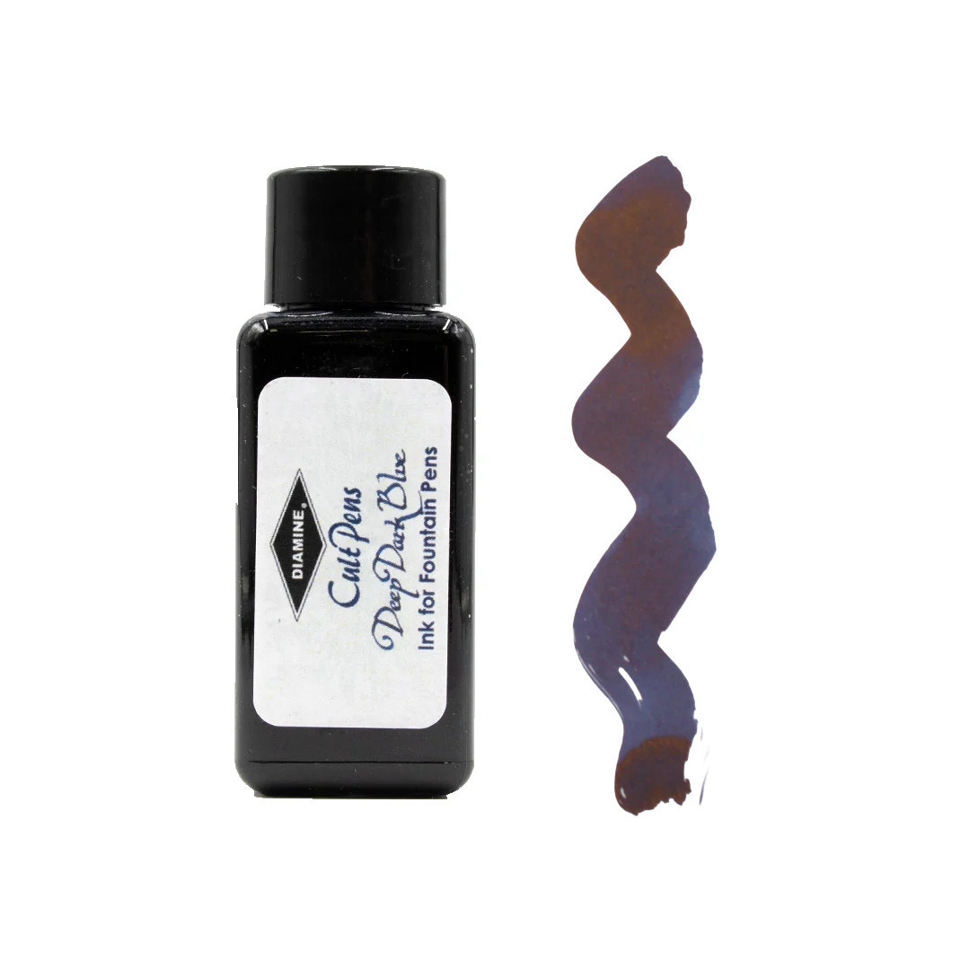 Cult Pens Deep Dark Fountain Pen Ink by Diamine 30ml - Image 6